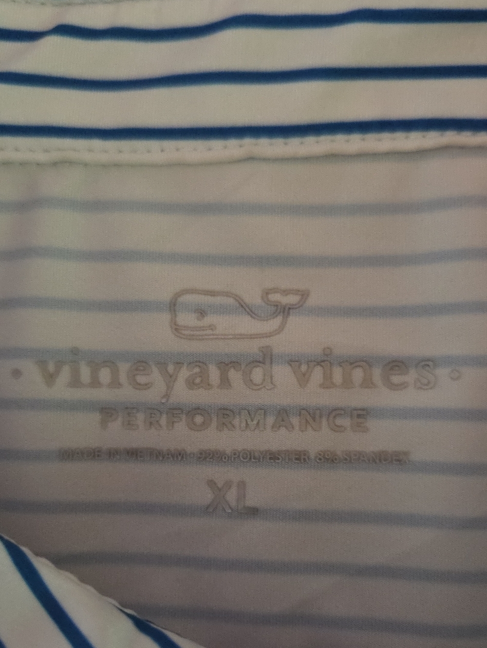 Vineyard Vines NWOT Bradley Stripe Sankaty Performance Polo Shirt Men's XL - Picture 3 of 5